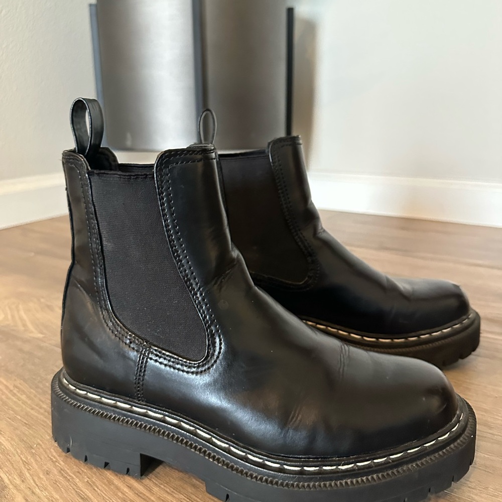 Sam Edelman Black Combat Boots